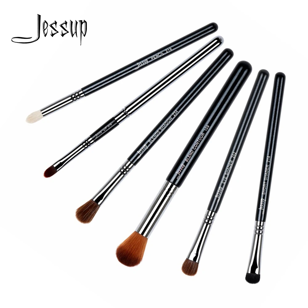 Jessup Makeup Brush Set Professional 6pcs Eyeshadow Blender Contour