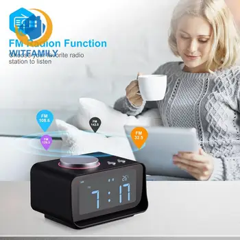 

Alarm Clock for Heavy Sleepers with Dual Alarm ,AUX in and Dual USB Charging Ports Digital Alarm Clock FM Radio Loud