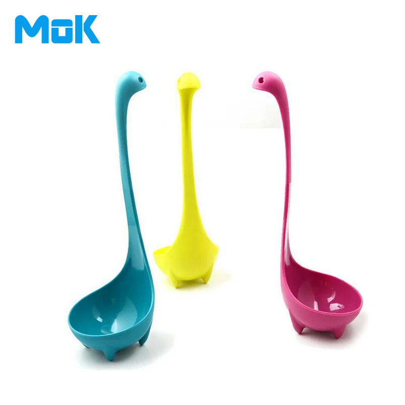 Nessie Ladle Vertical Long Handle Plastic Spoon Dinosaurios Loch Ness