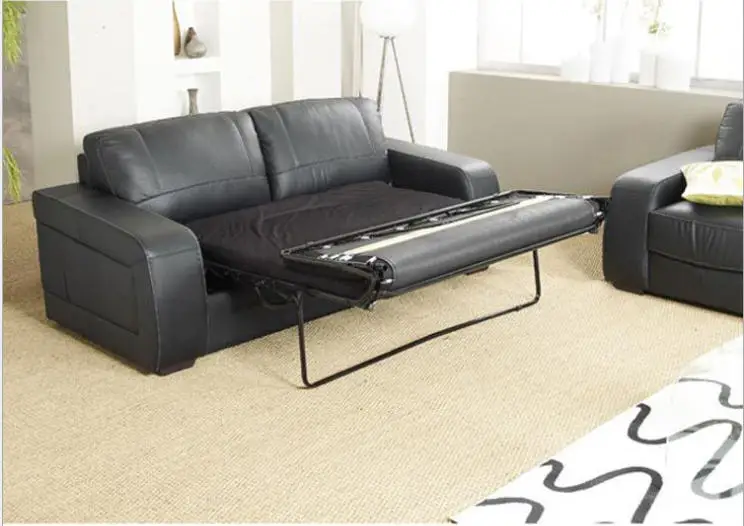 Гостиная диван-кровать минималистский современный диван/диван-кровать настоящая коровья кожа секционный диван muebles de sala moveis para casa