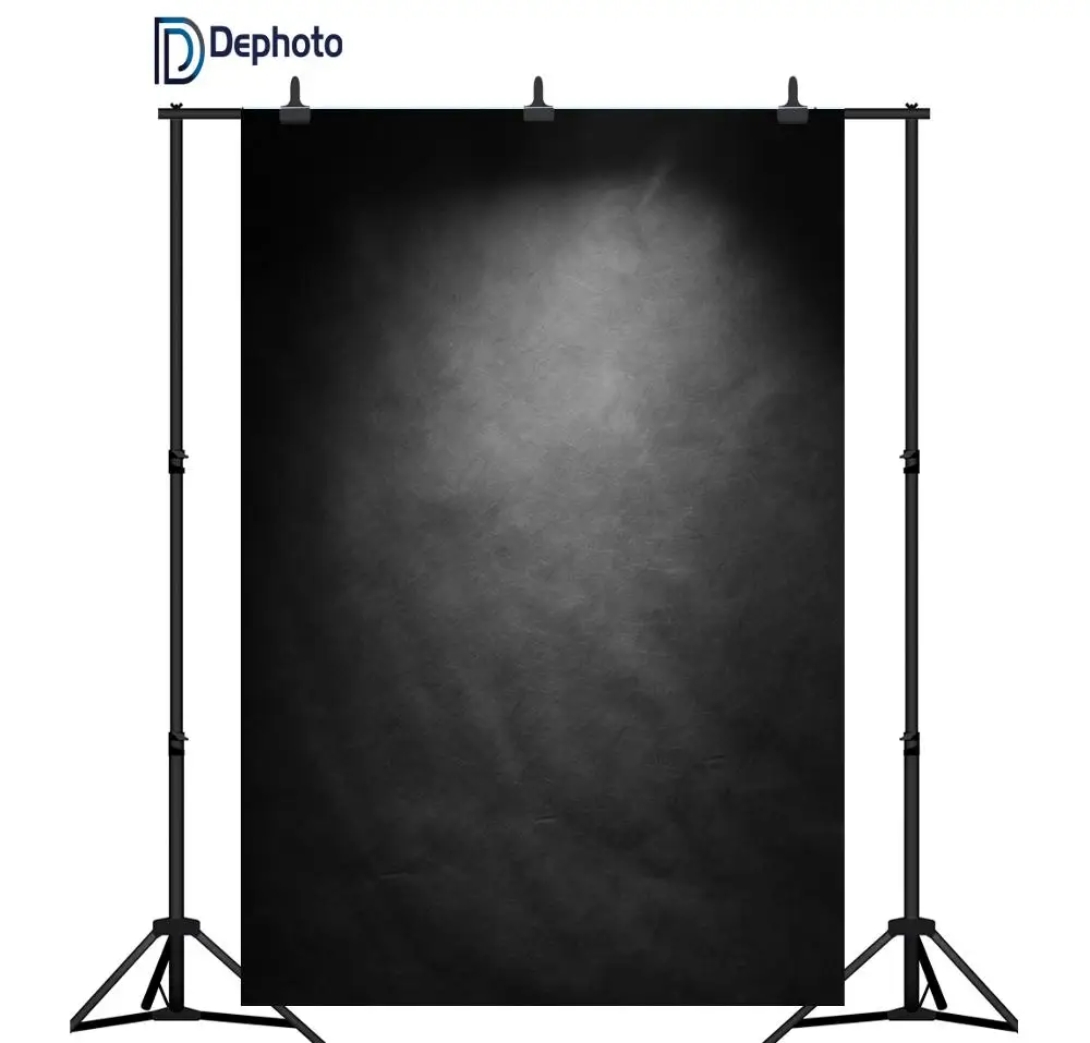 DePhoto ретро искусство серый черный Портрет бесшовный Виниловый фон для фотосъемки