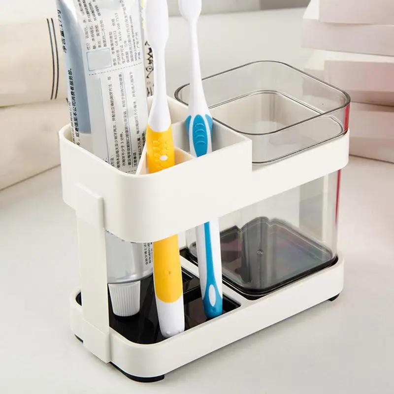  New Toothbrush Storage Boxes Toothpaste Holder Organizer Box Bathroom Accessories Shaver Holders Co