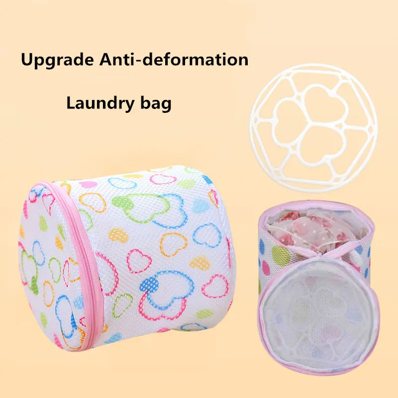 

1 Pcs Colorful Wash Bags For Washing Machine Protected Underwear Bra Laundry Bag Zipper Lingerie Mesh Net Washing Bag For Ladies