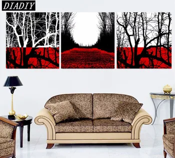 

3 pcs 5d diy scenic mangrove forest diamond painting cross stitch round diamond embroidery abstract Landscape diamond mosaic cra