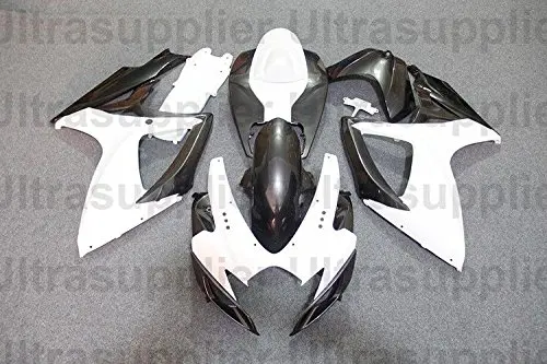 

Gloss White Grey Complete Motorcycle Fairing Injection Kit Bodywork for 2006-2007 Suzuki GSXR GSX-R 600 750 Full Molding kit