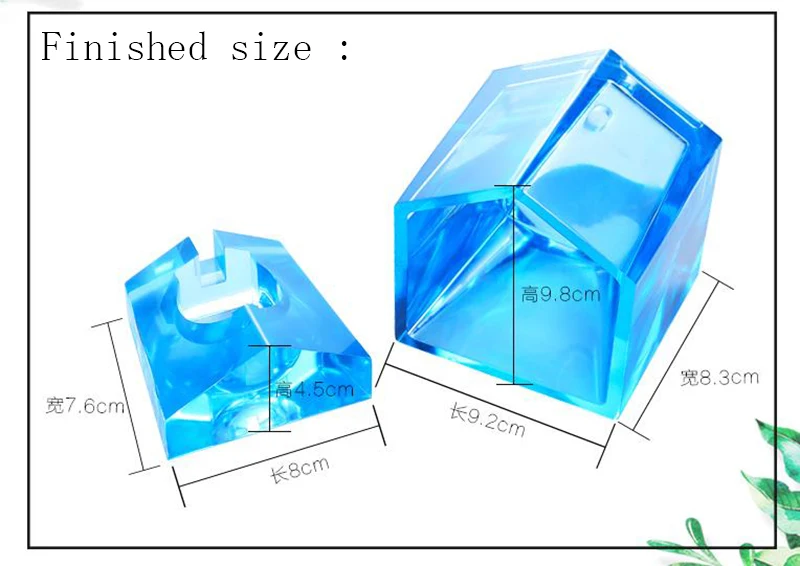 Формы для смолы, Хрустальная резиновая форма для дома, бетонная лампа держатель формы штукатурка формы в виде дома