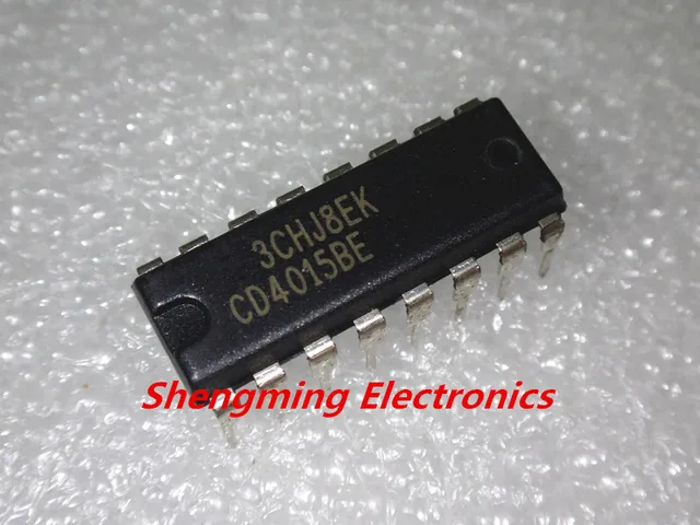 Portes Logiques CD4015 - Lot De 10 Circuits Intégrés DIP-14, Pour Projets électroniques DIY