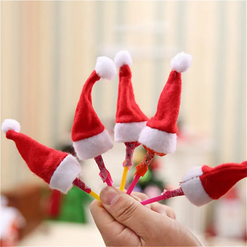

Novelty Products Toy Mini Candy Finger Christmas Hat Action Figure Funny Gadgets for Kids Toys Beauty Gift Joke