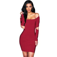 Spring Fashion Women Long Sleeve Off Shoulder Mini Dress Summer Ladies Sexy Slim Bodycon Formal Party Dresses Vestidos #LH Spring Fashion Women Long Sleeve Off Shoulder Mini Dress Summer Ladies Sexy Slim Bodycon Formal Party Dresses Vestidos #LH