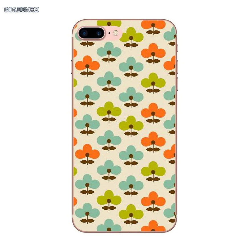Мягкие прозрачные чехлы для iPhone 6 6S 7 8 Plus X XS MAX XR 4 4S 5 5S SE 5C Multi Stem Orla Kiely