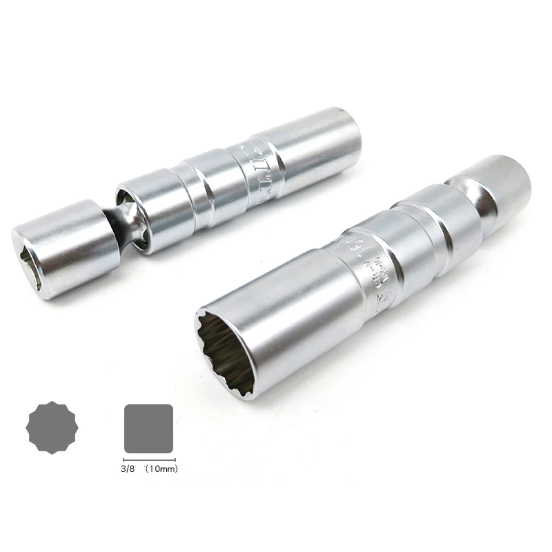 14/16mm 3/8 '' Thin Wall Universal Joint Spark Plug Socket