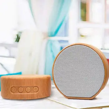 

Wood Grain Wireless Bluetooth Speaker HiFi Lossless Sound Quality Support USB 3.5mm Jack AUX Output TF Card Extend