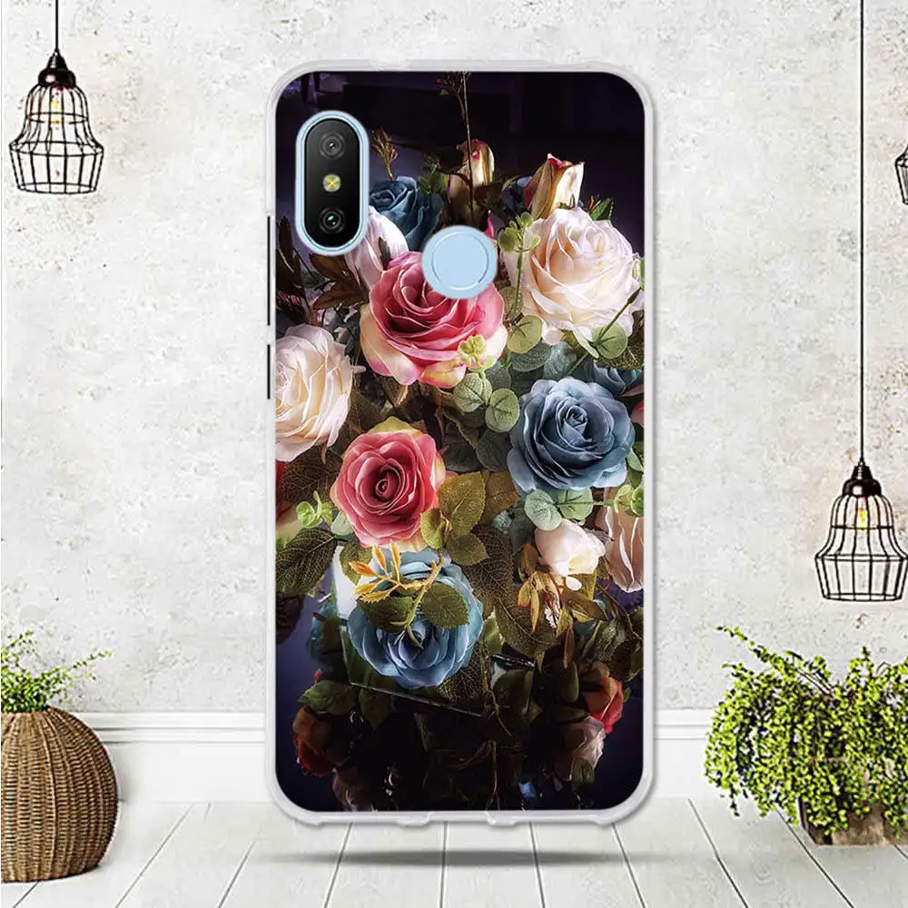 Untuk Xiao Mi Merah MI 6 Pro Case untuk Xiao Mi Merah MI 6 Pro Cover Ponsel untuk Xiao Mi mi A2 Lite Case Silikon Lucu Penutup Telepon Funda