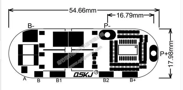 Зарядное устройство для литий ионных полимерных батарей BMS 18650| |