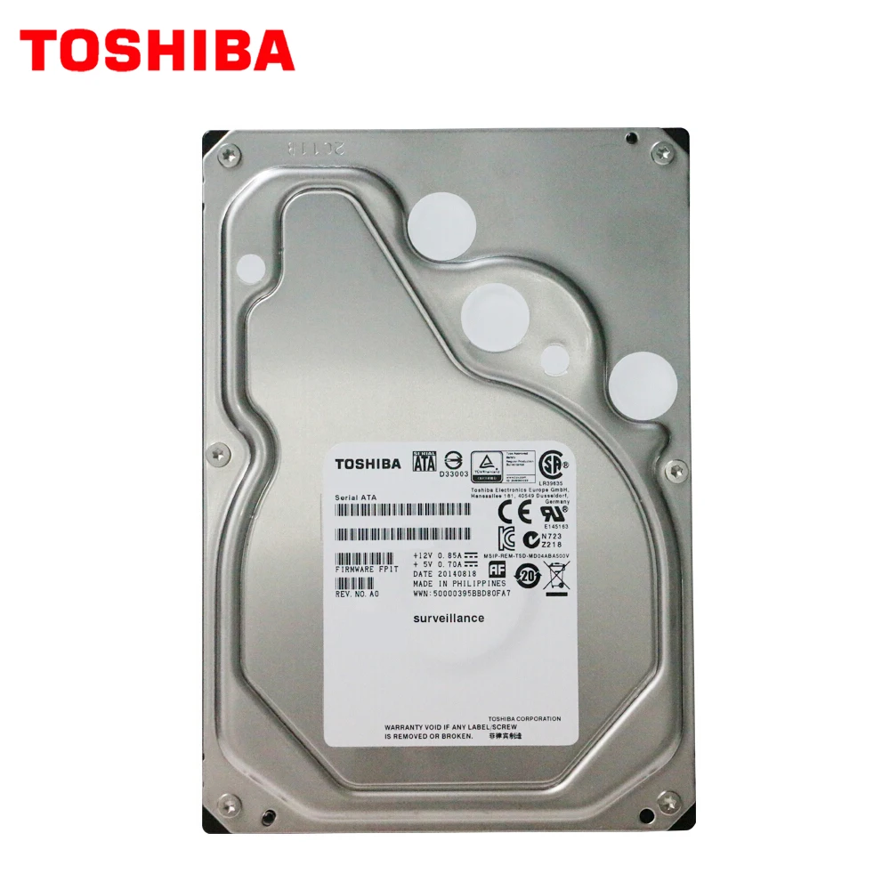 Toshiba 4 ТБ монитор наблюдения 3 5 &quotВнутренний жесткий диск SATA3 6 ГБ/сек. 4000 Гб HDD 7200