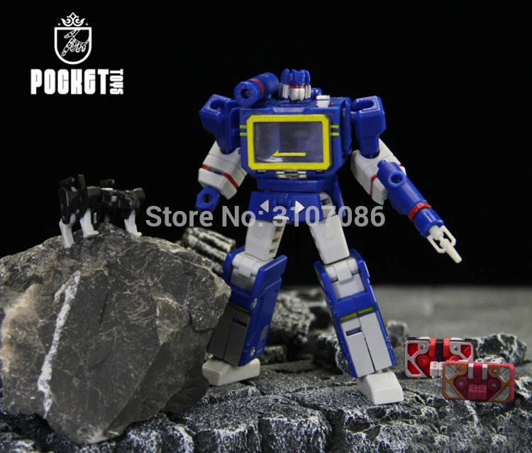 

PT Transformation Soundwave PT-04 PT04 With Tape G1 Mini Pocket War KO DX9 Action Figure Robot Toys