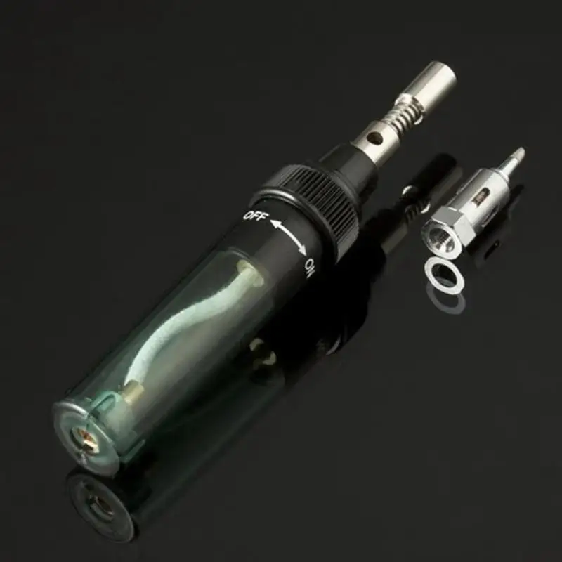 Газовый паяльник ручка в форме беспроводной DIY бутан газовый пистолет-горелка наконечник прозрачный паяльник электронный инструмент