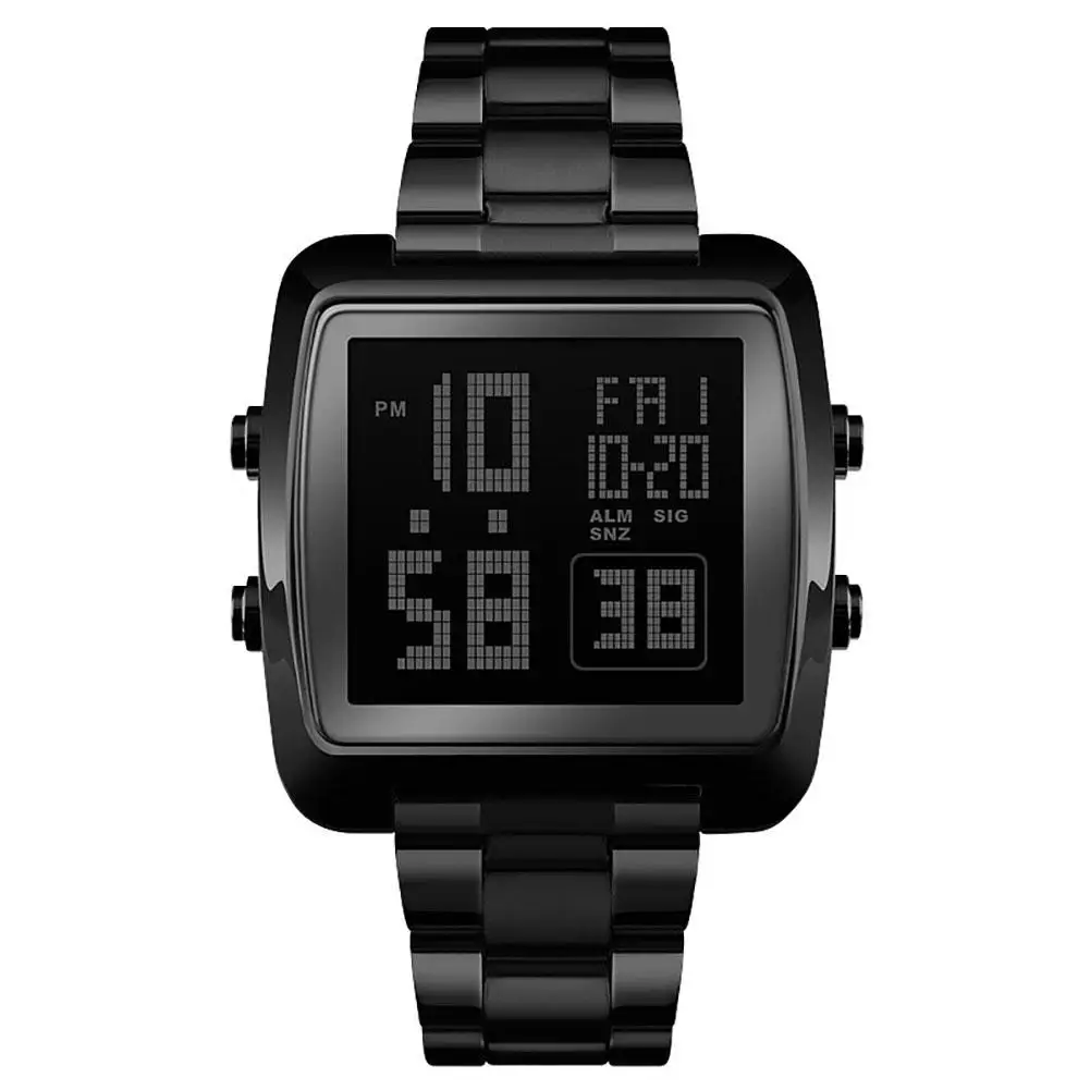 

Men Luminous Digital Display Dual Time Alarm Date Electronic Quartz Wrist Watch reloj mujer