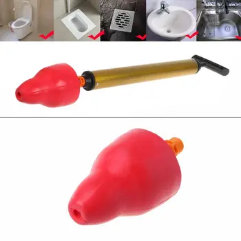 

Red Rubber Head Toilet Dredges Sewer Toilet Suction Tool for Toilets Floor Drains Sinks Bathrooms Supplies 649E