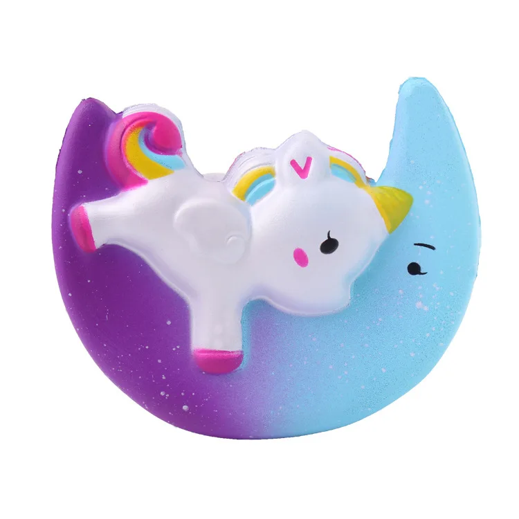 11 см Squishy Cute Moon Unicorn ароматический крем медленный рост Squeeze декомпрессионные игрушки анти-стресс детские игрушки подарок игрушки