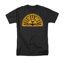 Sun Records, традиционная футболка с логотипом, Мужская Роскошная брендовая футболка, летние брендовые хлопковые топы shubuzhi, футболки, летний подарок