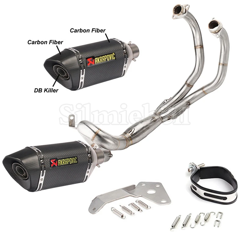 Akrapovic выхлопной мотоцикл глушитель полная система Escape Moto для Yamaha MT07 MT 07 FZ07 FZ Tracer