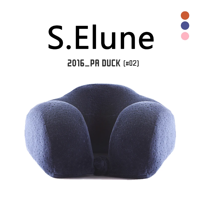 Adult Memory Cotton neck pillow Velvet Cloth pillowcase u shaped travel