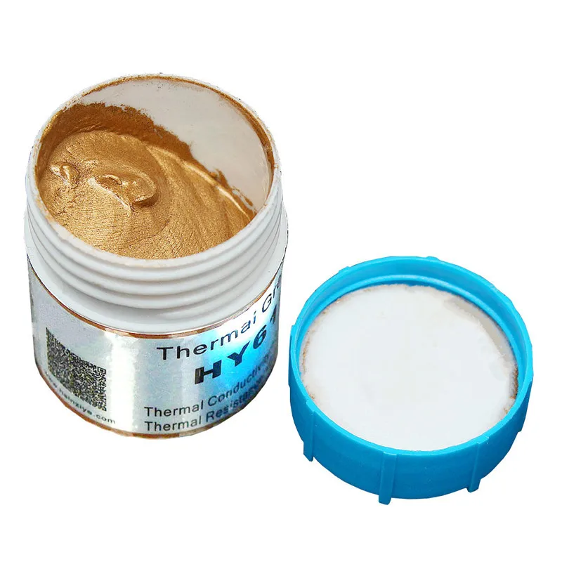 

20g Golden Thermal Paste Silicone Thermal Conductive Grease Heatsink Compound 20 Grams High Performance For CPU Chipset Cooling