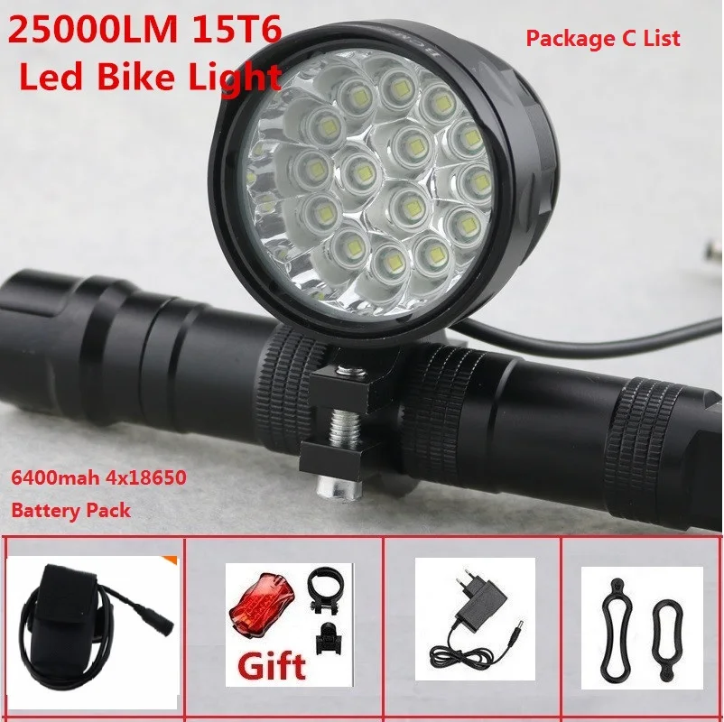XML T6 LED Bike Bicycle Front Headlight Waterproof Headlamp fit Night Cycling C