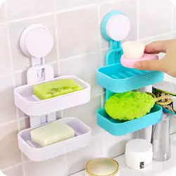 Новинка 2018 года креативные двухслойные ванная комната хранения пластик держатель Коробка для мыла предметы домашнего обихода Rangement Salle De Bain
