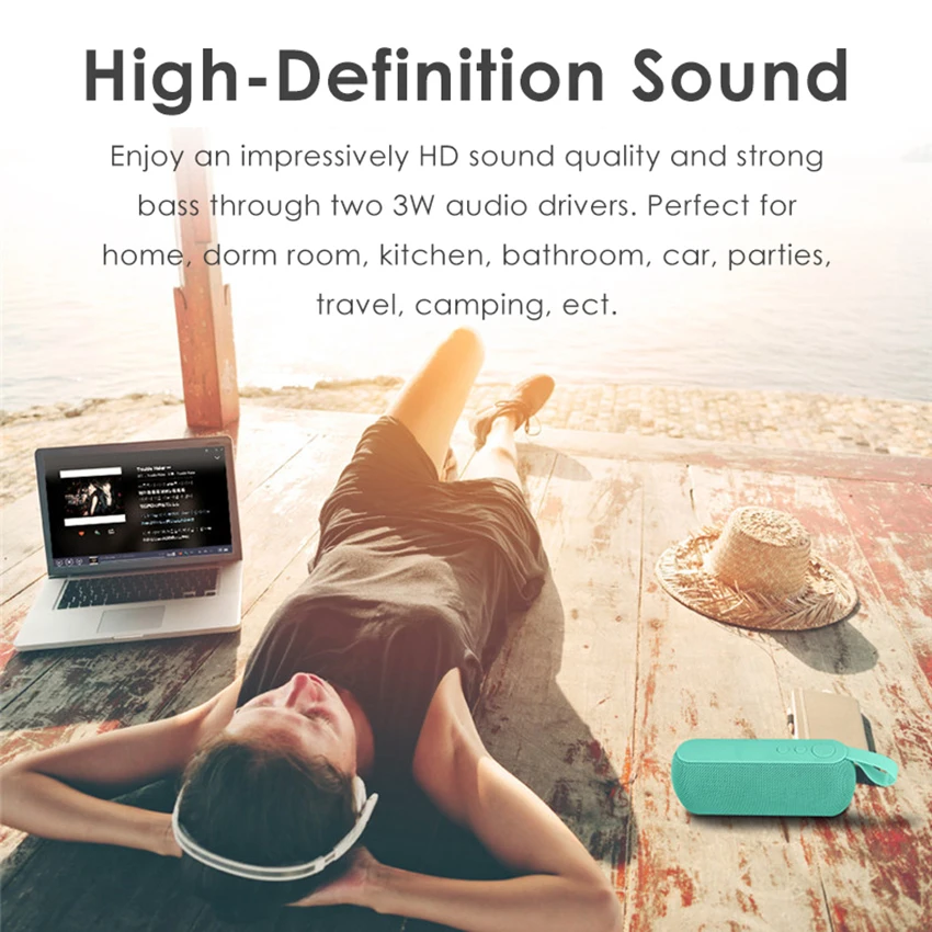 Aimitek Q106 Outdoor Portable Bluetooth V4.2 Speaker-6