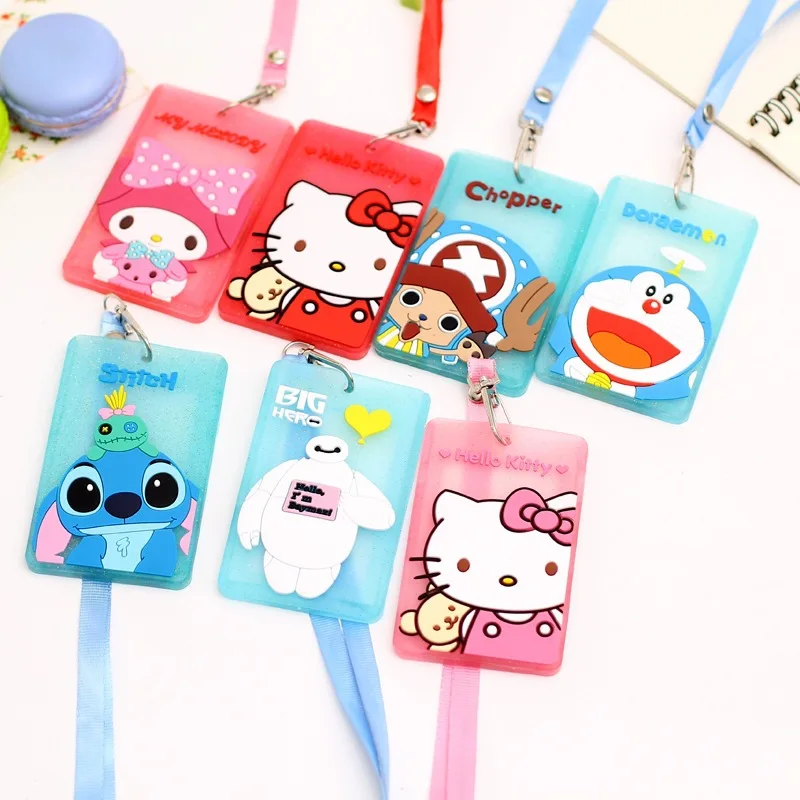 Card-Holder Cartoon-Characters Silicone Cute Kawaii Bus Wholesale