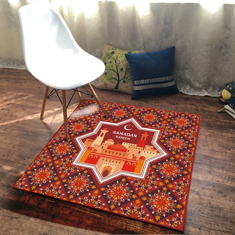 Рамадан стиль ковры геометрические Цветы Узор Tapete гостиная спальня прихожая большие ковры для детской комнаты Нескользящие коврики