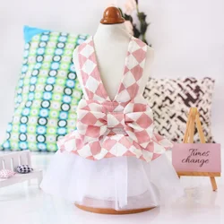 Dog Cat Dress T-Shirt Plaid Dress Pet Puppy Strapped Skirt Fluffy Skirt Spring/Summer Clothes Apparel 5 Sizes Dog Cat Dress T-Shirt Plaid Dress Pet Puppy Strapped Skirt Fluffy Skirt Spring/Summer Clothes Apparel 5 Sizes