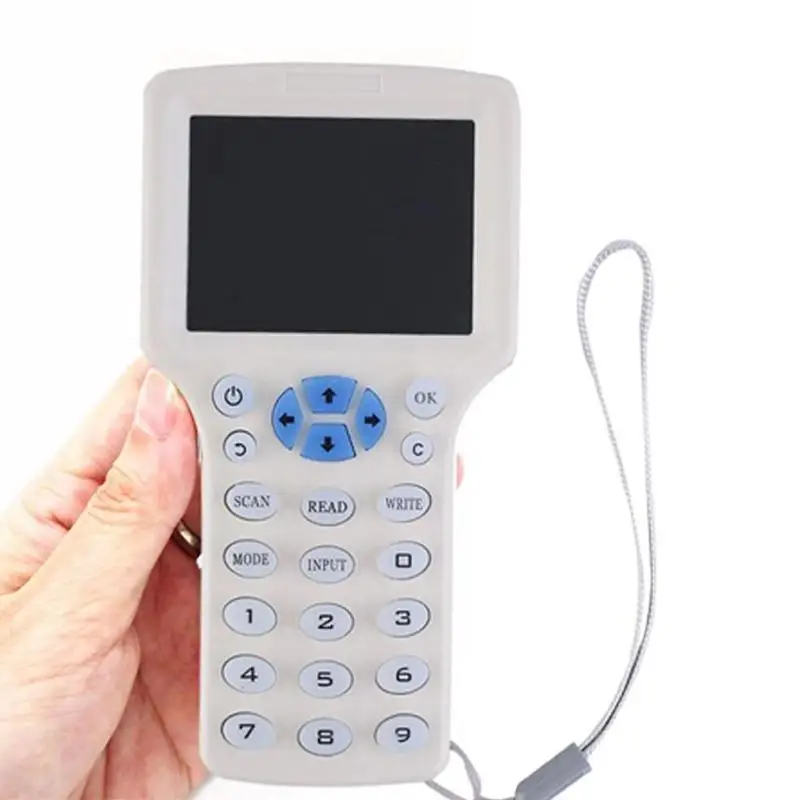 English USB 10 Frequency Programmer RFID Duplicator 13.56Mhz NFC Smart Chip Card Decoding Reader 125Khz Key Writer Copier