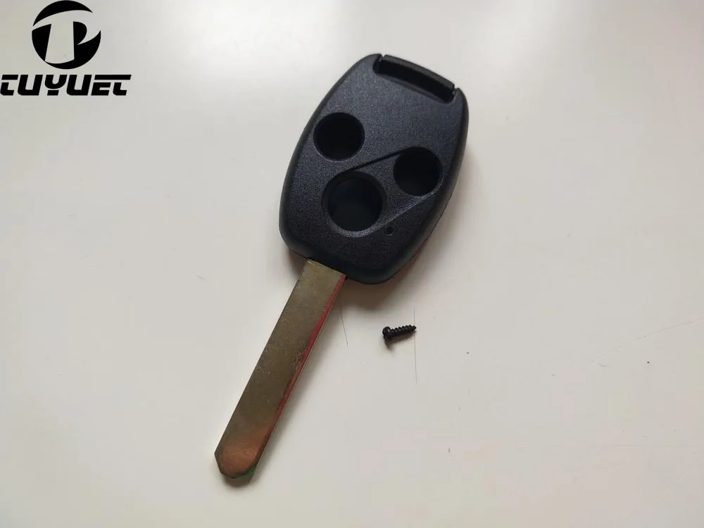 

Blank 3 Buttons Remote Key Shell FOB Case for Honda Accord Fit Remote Key Shell Replacement Case