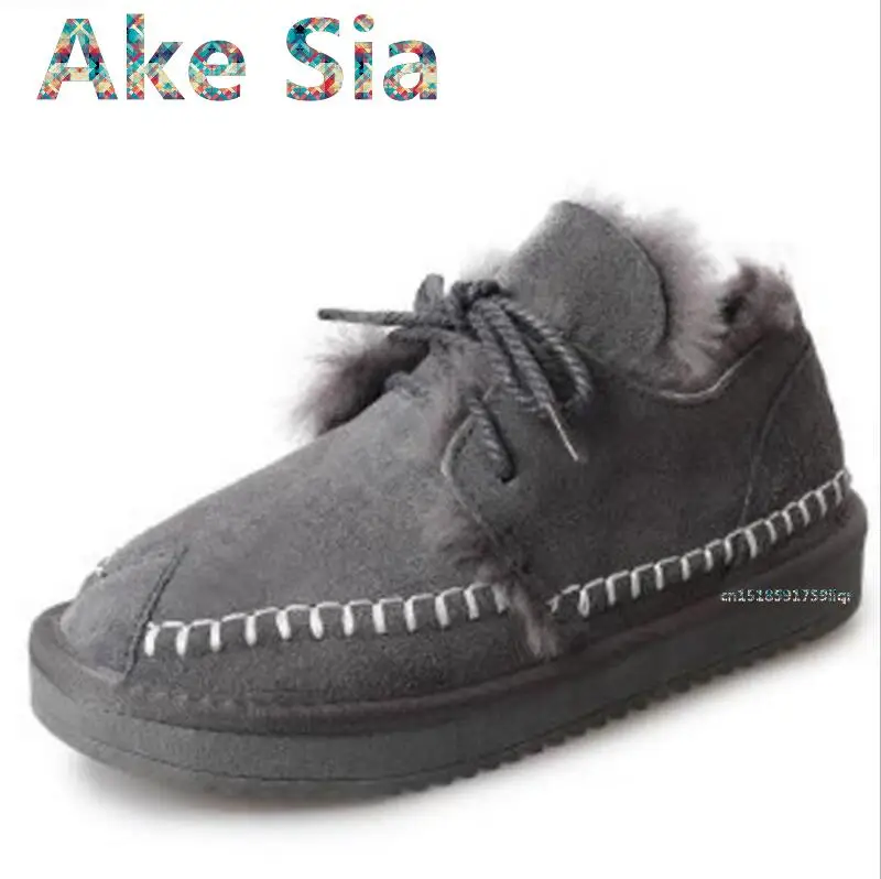 Ake ASIA/Новинка 2017 года зимняя женская обувь из хлопка повседневная в Корейском