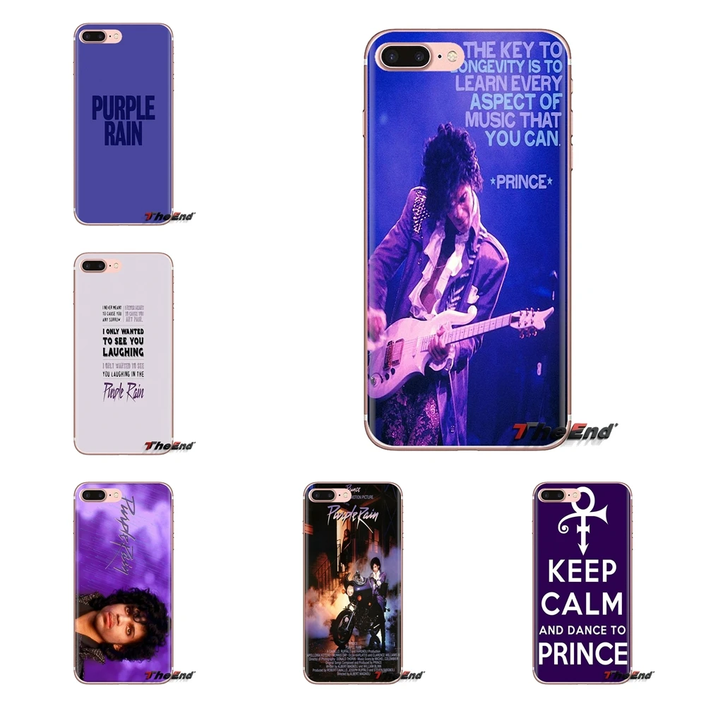 

best songs Purple Rain Prince Transparent Soft Shell Cover For iPod Touch Apple iPhone 4 4S 5 5S SE 5C 6 6S 7 8 X XR XS Plus MAX