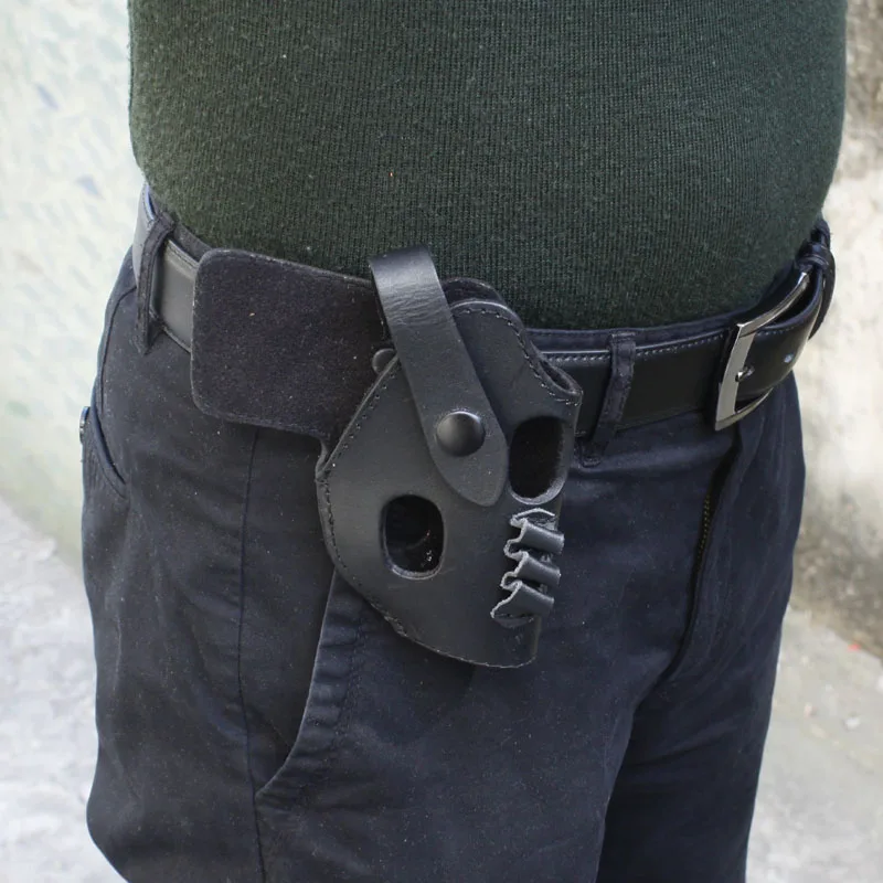 Высокое качество тактический черный кожаный пистолет кобура для серии PPK|leather pistol