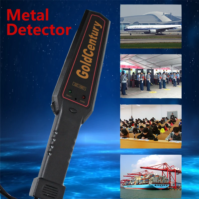 

Metal Detector Handheld detecting instrument pinpointer Security Scanner with Adjustable Sensitivity Ratio Audio Vibration LED