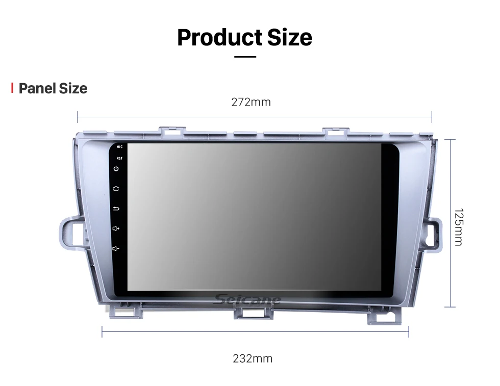 Seicane Android 8,1 2 Din Автомобильный Радио Мультимедиа Видео плеер gps для Toyota Prius 2009 2010 2011 2012 2013 Левый ручной драйвер