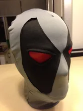 Halloween Deadpool mask Cosplay Costume Lycra Spandex Mask Black Grey Adult sizes