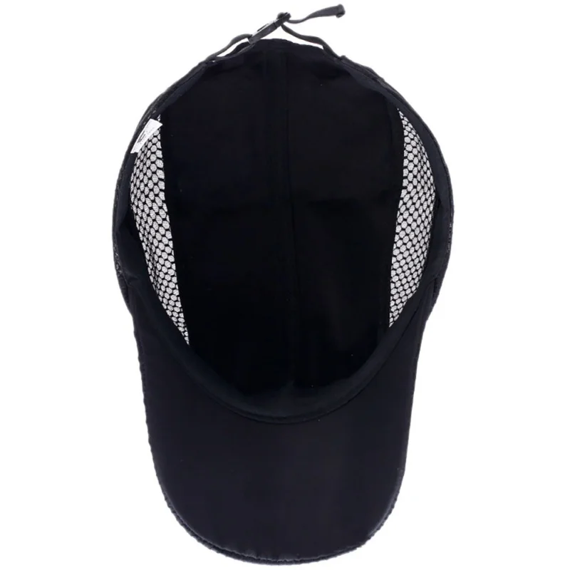 Mesh Cap Men Women Letter Embroidery Cotton Polyester Sun Shade Quick Dry Anti-UV Adjustable Hats Outdoor Running