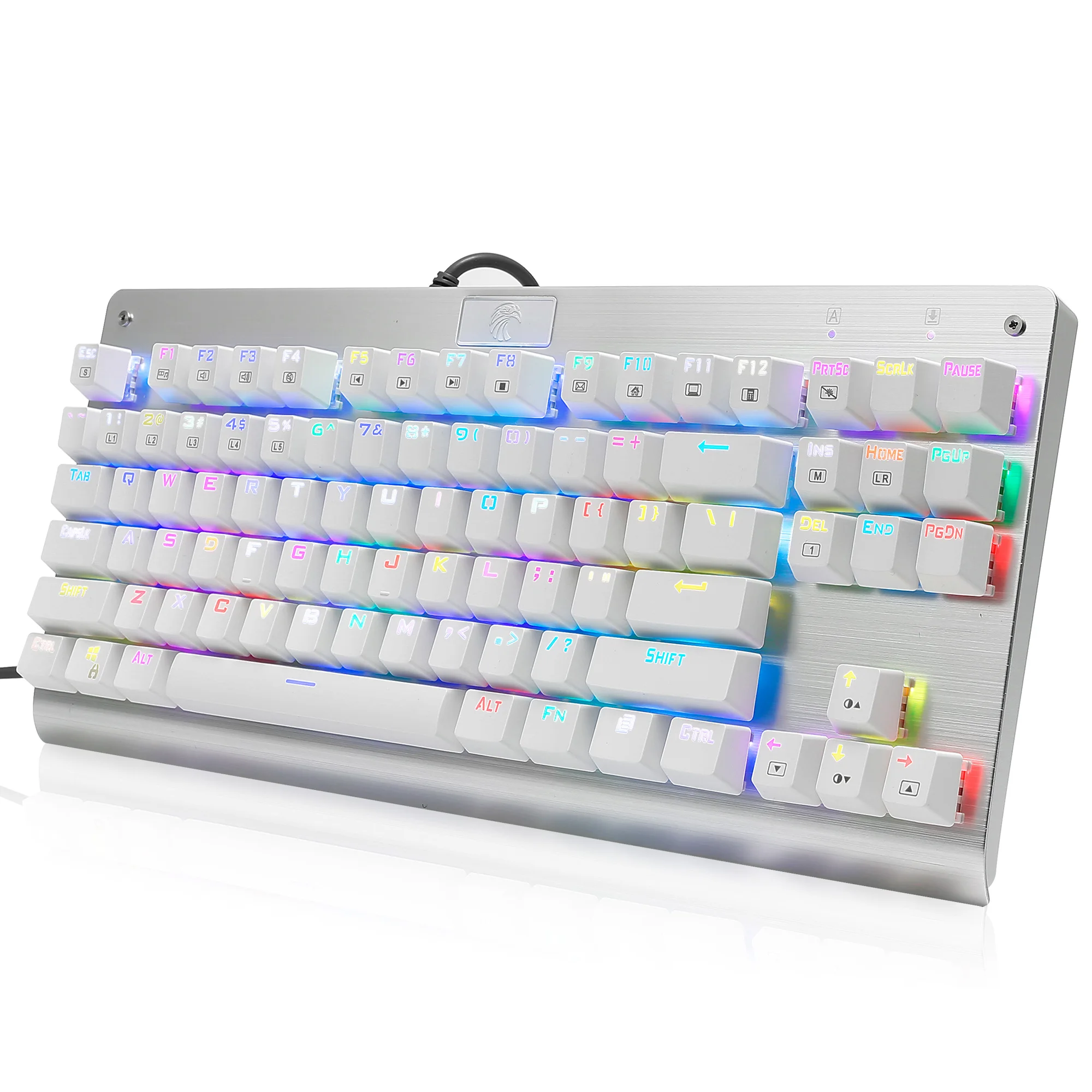 Механическая игровая клавиатура Z77 Eagle TKL 87 клавиш RGB с подсветкой Outemu Blue Switch Anti-Ghosting компьютерная клавиатура для геймера Typist