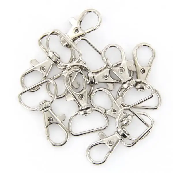 Pack of 30PCS 38mm Swivel Trigger Clips Snap Hooks Lobster Clasps Keychains Bags Hanging Craft Decor DIY 