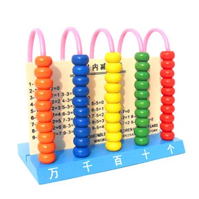Kids Wooden Abacus Baby Counting Number Frame Calculation Counter Calculator Counting Beads Maths Learning Educational Toys