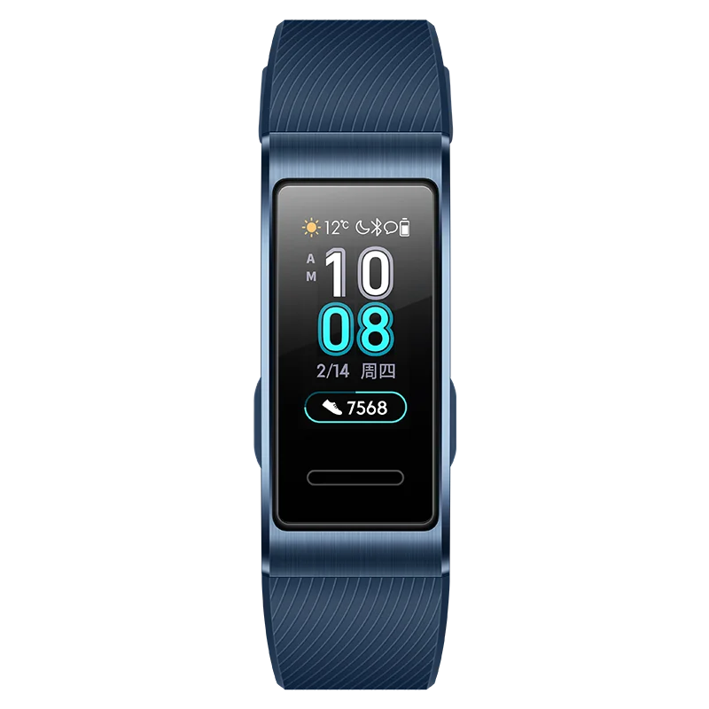 Смарт браслет Huawei Band 3 Pro с металлическим корпусом полноцветный Amoled дисплей