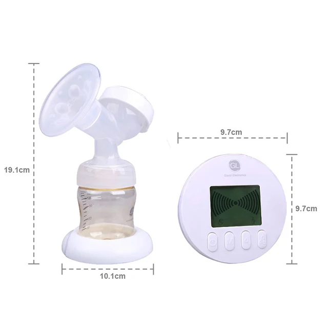 GL Double Electric Breast Pump Automatic Massage/Lactation Mode PPSU USB Charge 9-Shift Suction Adjustment Storage Function