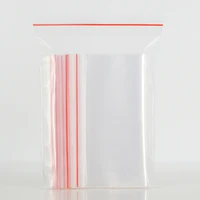 100pcs/pack Small Zip Lock Plastic Bags Reclosable Transparent Bag Vacuum Storage Bag Clear Bags Thickness 1