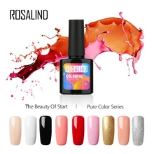 ROSALIND 10 мл гель для ногтей чистый лак для ногтей искусство удлинение Замачивание праймер белая основа Топ УФ-гель для ногтей для маникюра дизайн